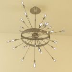 Italian chandelier 3D model Metalspot 06 40x40