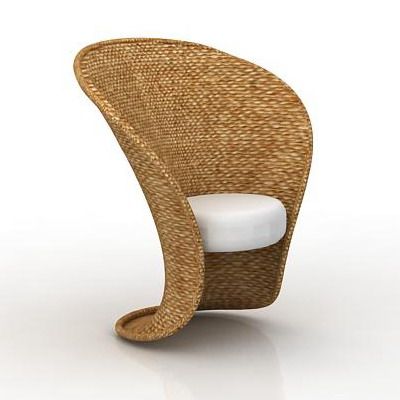 3D - model wicker sofa Model_001