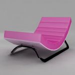 Armchair in the style of hi-tech CAD 3D - model symbol Model 04