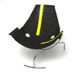 Italian armchair in the style of high-tech 3D – model  CAD symbol Moroso 40 80 B