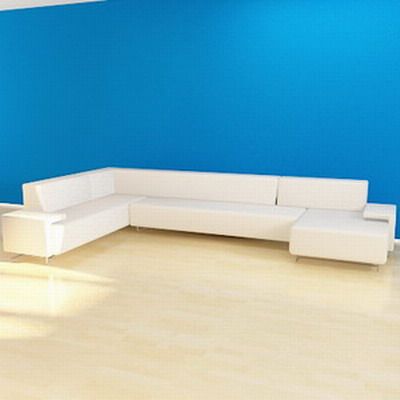 Italian white sofa 3D object Moroso Lowland LLD1D-S_472_274-73