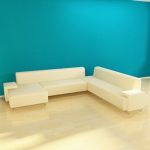 Italian sofa 3D model Moroso Lowland LLE1S-D 382-314-73