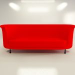 Italian sofa 3D model Moroso Newtone cod 05C 257-87-93