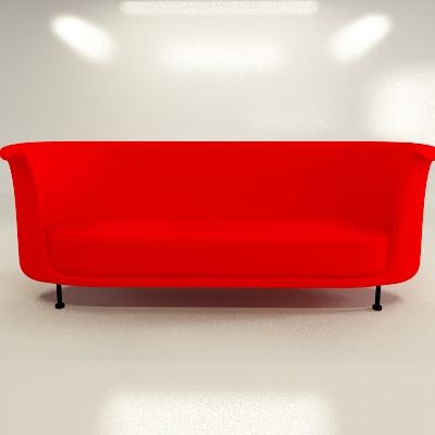 Italian sofa 3D model Moroso Newtone cod_05C_257-87-93