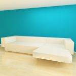 3D - model white Italian sofa Moroso Phoenix Cmposizione C 326-186-64