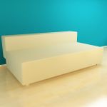 Italian sofa 3D model Moroso Phoenix Cod 04T 180-110-64