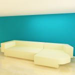 Italian sofa minimalism 3D object Moroso Phoenix Composizione A 337-145-64