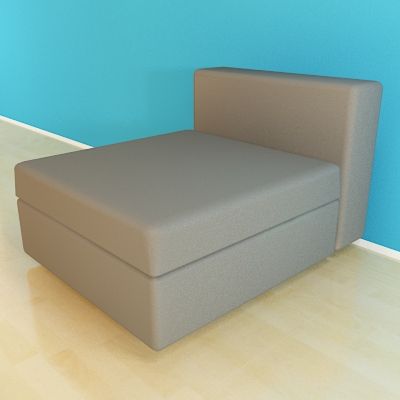 Italian armchair in the style of minimalism 3D – model  CAD symbol Moroso Springfield Cod 001_75-98-60