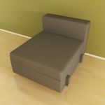 Italian armchair in the style of minimalism 3D model Moroso Springfield Cod 011 75-98-60
