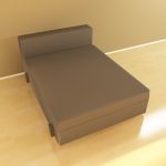 Seat in the Italian minimalist style 3D object Moroso Springfield Cod 06V 105-149-60