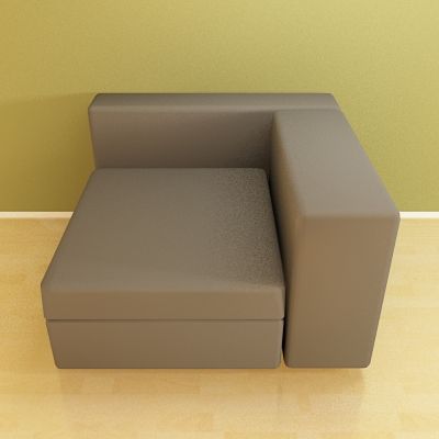 Seat in the Italian minimalist style 3D model Moroso Springfield Cod 072_98-98-60
