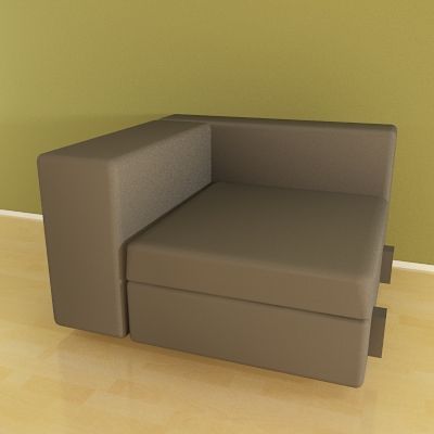 Seat in the Italian minimalist style 3D – model   Moroso Springfield Cod 073_98-98-60
