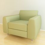 Italian armchair in the minimalist style 3D – model  CAD symbol Moroso Square Cod 001 105-100-79
