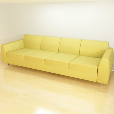 3D - model sofa minimalism Italy Moroso Square Cod_02X_285-100-79