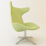 Italian blue chair in the style of hi-tech 3D model Moroso TakeALineForAWalk Cod 0792 77-126-110