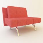 Italian armchair style high-tech 3D – model  CAD symbol Moroso Waiting Cod 04B 100-78-75