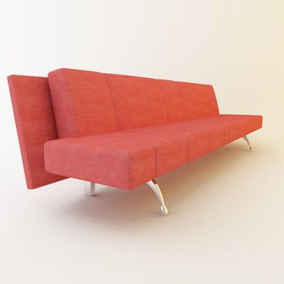 Italian sofa high-tech 3D model Moroso Waiting Cod_04D_200-78-75