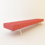 Italian sofa high-tech 3D model Moroso Waiting Cod 04G 275-61-42