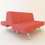 Italian sofa high-tech 3D model Moroso Waiting Cod 0P9 125-135-75