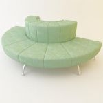 3D - model sofa semicircular high-tech Moroso Waiting Cod 0S92 216-108-75