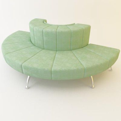 3D - model sofa semicircular high-tech Moroso Waiting Cod_0S92_216-108-75