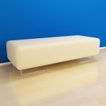 Italian bench minimalism 3D - model Moroso lovand LL017 108-60-41
