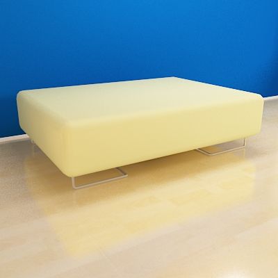 Italian bench minimalism 3D - model Moroso lovand LL077_108-108-41