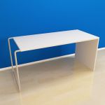 White Italian table in the style of hi-tech CAD 3D - model symbol Moroso lovand LL0CE 100-45-47