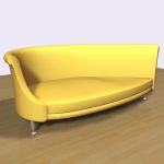3D - model sofa yellow NEW TONE1