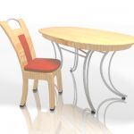 Table and Chair NFNF012 3D - model