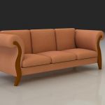 Italian sofa modern 3D model  Natuzzi Mod 2056