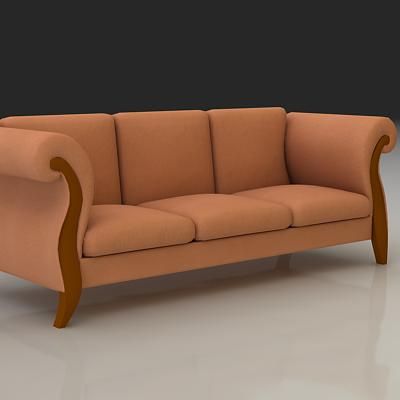 Italian sofa modern 3D model  Natuzzi Mod_2056
