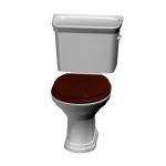 3D - model Italian toilet CAD symbol Devon Devon New Classic toilet bowl