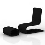 3D - model black sofa NovelleVague1