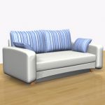 3D - model sofa with pillows modern  Oxford2