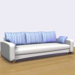 3D - model sofa with pillows modern  Oxford3