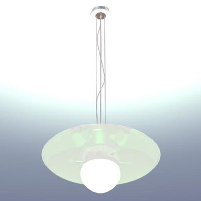 Contemporary Italian minimalist chandelier 3D model Vesoi Perladoppia