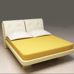3D - model double bed Poltrona Frau I Rondo Due