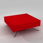 3D - model red armchair Minimalism CasaNova Pop 2