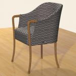 3D model of a modern armchair Giorgetti Proggetti