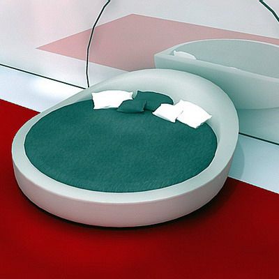 3D - model Italian double round-bed CAD symbol IPE Cavalli RoundTrip 3