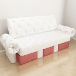 3D - model white modern sofa SOFA1MK26