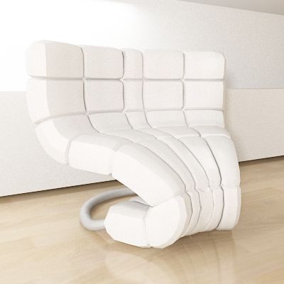 3D - model white sofa high-tech SOFA1MK32