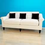 3D - model white sofa in a modern style SOFA1MK91