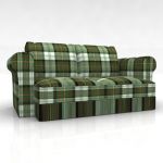 checkerboard sofa 3D object SOFA2MK4