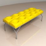 3D - model yellow sofa high-tech  Sawaya&Moroni Neil
