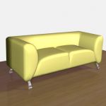 3D - model sofa in the style of minimalism  Soft2