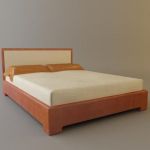 3d-model Fratelli Rossetto modern bed (Italy) TAI01