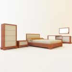3d-model Fratelli Rossetto modern bed (Italy) TAI11