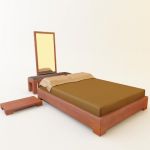 3d-model Fratelli Rossetto modern bed (Italy) TAI14